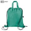 Bolsa Mochila RPET con Asa y Cuerdas 2 mochila ecologica con cuerdas turquesa