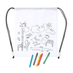 Mochila Infantil para Colorear con Ceras