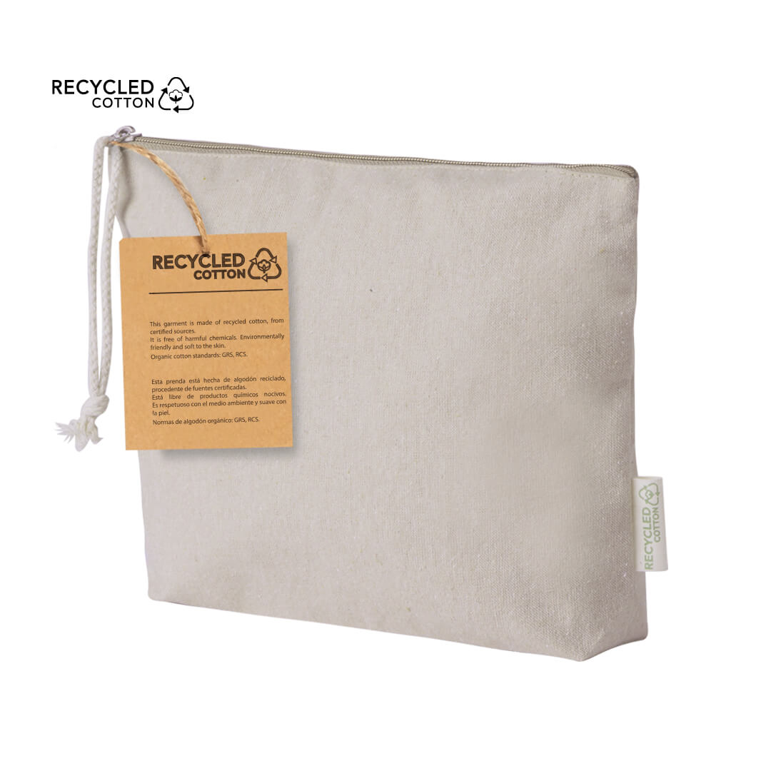 Neceser de Algodón Reciclado | Bolsa de Viaje Ecológica 1 Neceser de Algodón Reciclado | Bolsa de Viaje Ecológica