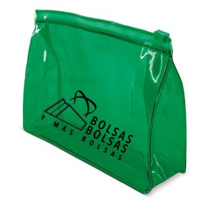 neceser pvc verde serigrafia