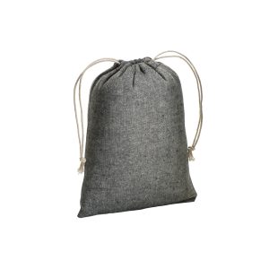 saco algodon reciclado negro